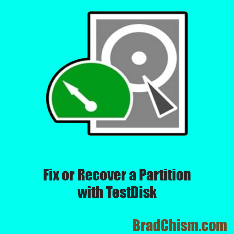 TestDisk Partition Recovery